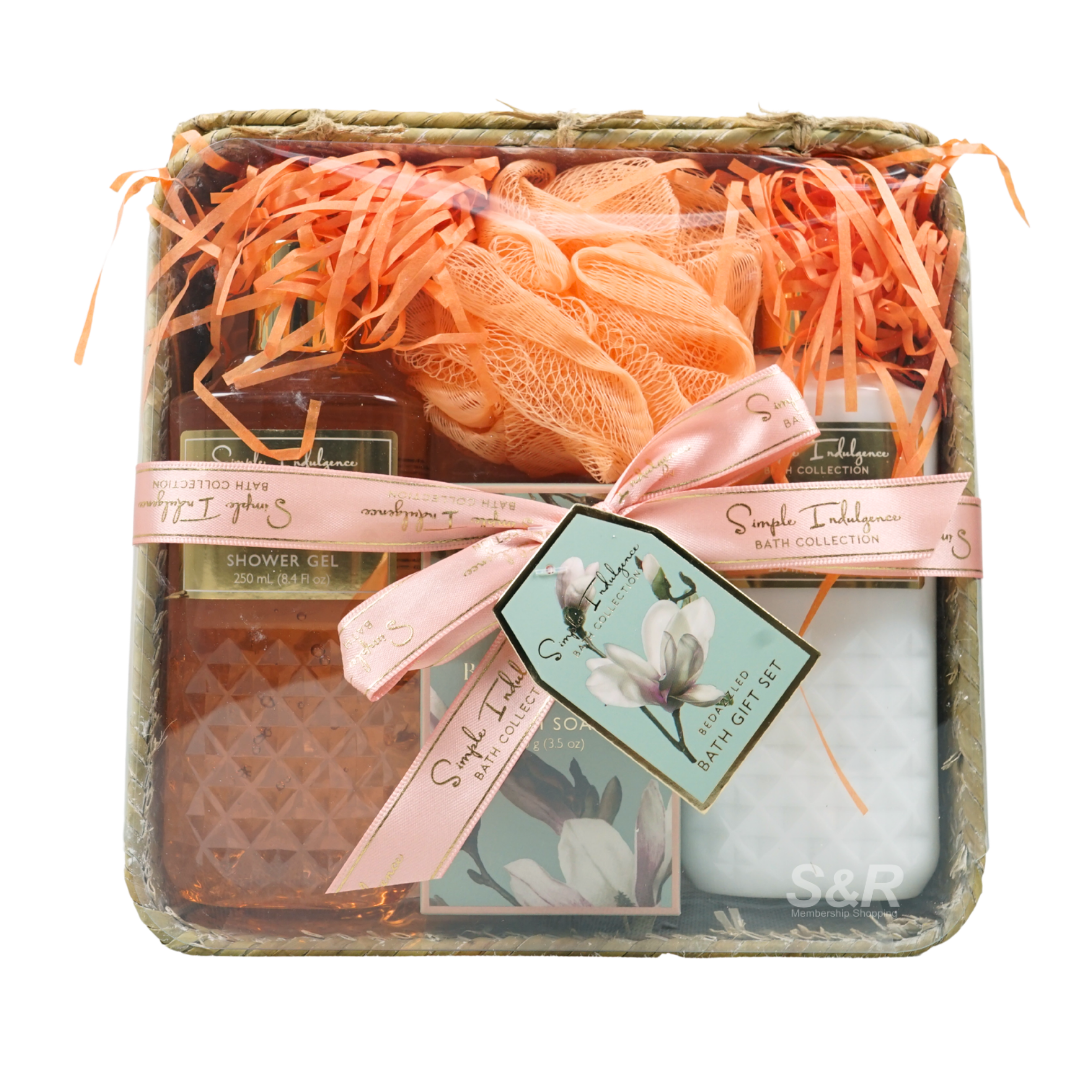 Simple Indulgence Weave Rattan Bath Collection Gift Set